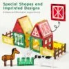 Factory Direct Toy Prices Kids Educational Diy Assembly Colorful 46Pcs Magnetic Tile Farm Animals Construction Blocks Toys Set - Image 21