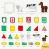 Factory Direct Toy Prices Kids Educational Diy Assembly Colorful 46Pcs Magnetic Tile Farm Animals Construction Blocks Toys Set - Image 25
