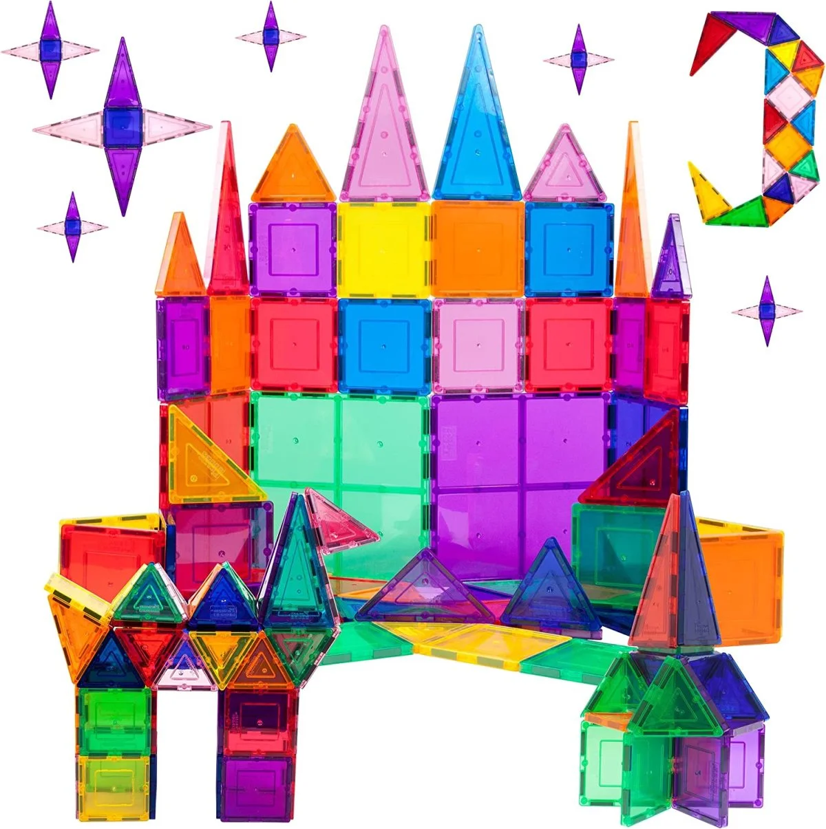 Cost-Effective Toy Supplier 3D Magnetic Tiles 100 Pcs Magnetic Building Blocks Learning Educational Blocking Building Toys - Image 2