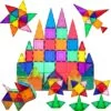 Cost-Effective Toy Supplier 3D Magnetic Tiles 100 Pcs Magnetic Building Blocks Learning Educational Blocking Building Toys - Image 22