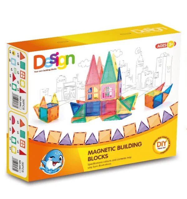 Cost-Effective Toy Supplier 3D Magnetic Tiles 100 Pcs Magnetic Building Blocks Learning Educational Blocking Building Toys - Image 12