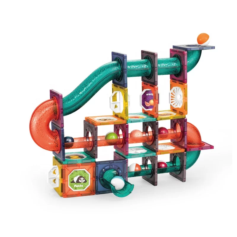 Value for Money Toys Educational kids play track set learning magnetic tile marble run toy - Image 2