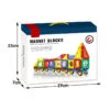 Factory Price Toys kids early learning 3D construction building blocks train magnetic tiles toys set 72 pcs - Image 12