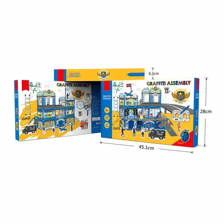 Economical Toy Production Children Education Toys 3d house puzzle paper model jigsaw puzzle building block sets diy toys - Image 5