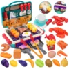 Global Toy Supplier Kitchen Toys Barbecue Grill Kitchen Cooking BBQ Pretend Play Set Toy Color Changing Play Food Dishes Home Appliance Toys - Image 19