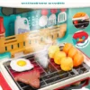 Global Toy Supplier Kitchen Toys Barbecue Grill Kitchen Cooking BBQ Pretend Play Set Toy Color Changing Play Food Dishes Home Appliance Toys - Image 21