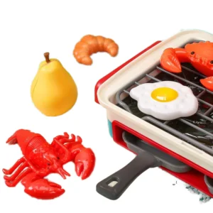 Global Toy Supplier Kitchen Toys Barbecue Grill Kitchen Cooking BBQ Pretend Play Set Toy Color Changing Play Food Dishes Home Appliance Toys - Image 28