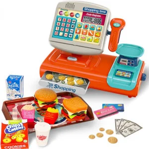 Toy Industry Partner Pretend Play Preschool Supermarket Toy Electronic Cashier Machine Cash Register Toy for Kids - Image 19
