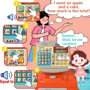 Toy Industry Partner Pretend Play Preschool Supermarket Toy Electronic Cashier Machine Cash Register Toy for Kids - Image 22