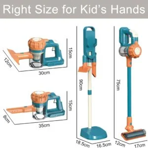 Toy Supplier Partnership 3-in-1 Toddler Pretend Play Preschool Kids Cleaning Set Housekeeping Toys Vacuum Cleaner Toy for Kids - Image 21