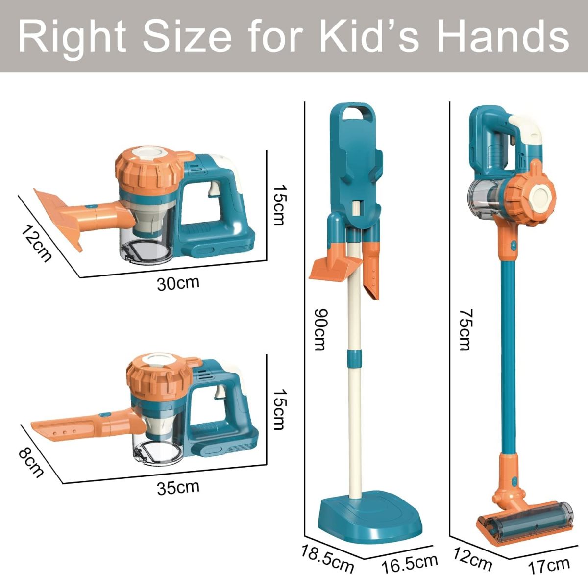 Toy Supplier Partnership 3-in-1 Toddler Pretend Play Preschool Kids Cleaning Set Housekeeping Toys Vacuum Cleaner Toy for Kids - Image 7