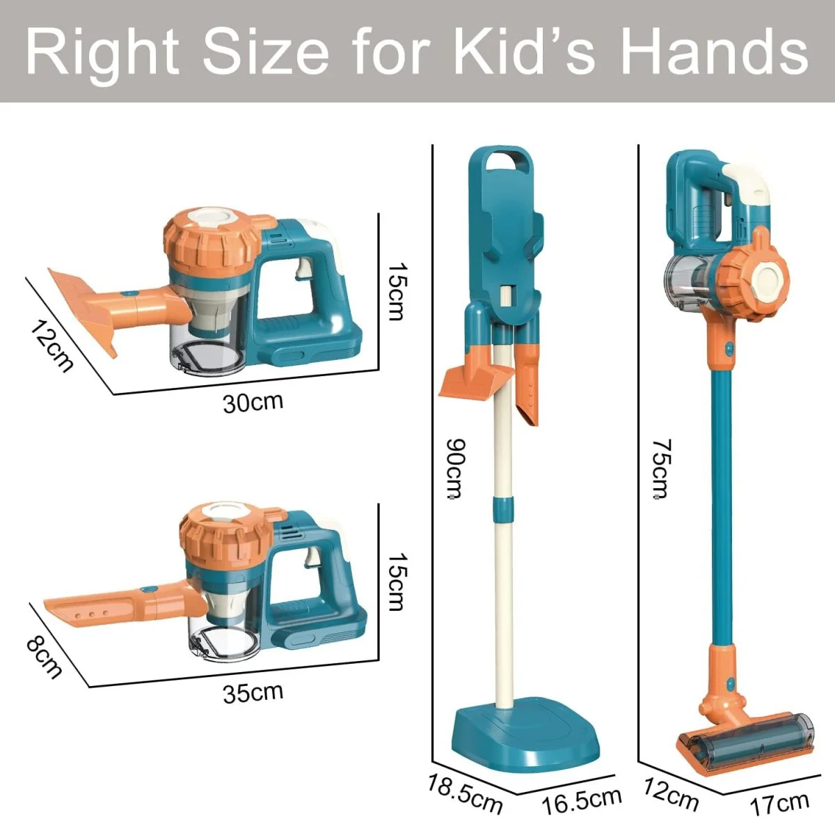Toy Supplier Partnership 3-in-1 Toddler Pretend Play Preschool Kids Cleaning Set Housekeeping Toys Vacuum Cleaner Toy for Kids - Image 8