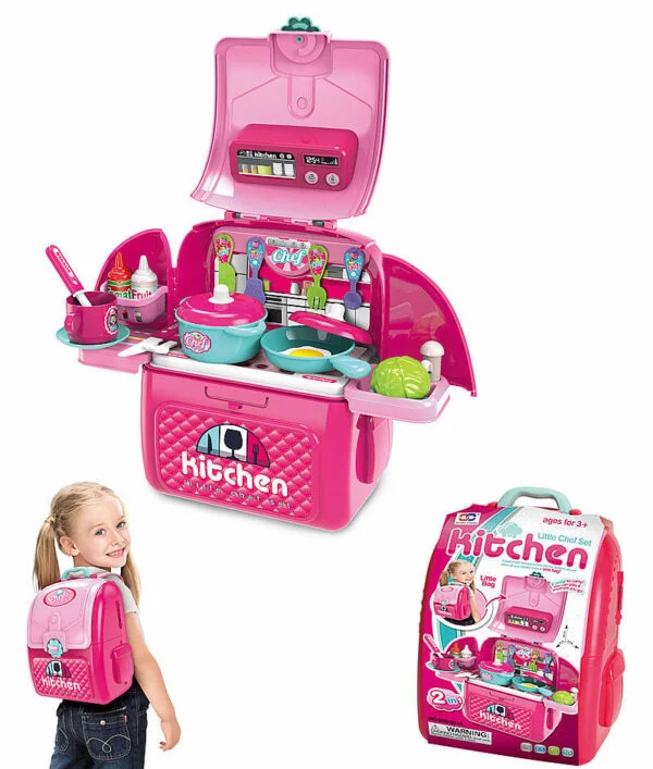 Toy Procurement China Girl Toys Mini Pretend Play Preschool Kitchen Sets Simulation Cooking Pink Color Kitchen Toy - Image 3