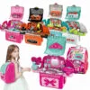 Toy Procurement China Girl Toys Mini Pretend Play Preschool Kitchen Sets Simulation Cooking Pink Color Kitchen Toy - Image 26