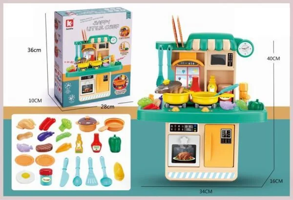 Export Quality Toys 23Pcs Kid Juguetes De Ninas Realistic Sounds Lights Running Water Role Play Kitchen Set Kitchen Toys - Image 18