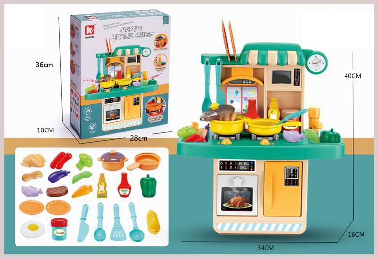 Export Quality Toys 23Pcs Kid Juguetes De Ninas Realistic Sounds Lights Running Water Role Play Kitchen Set Kitchen Toys - Image 16