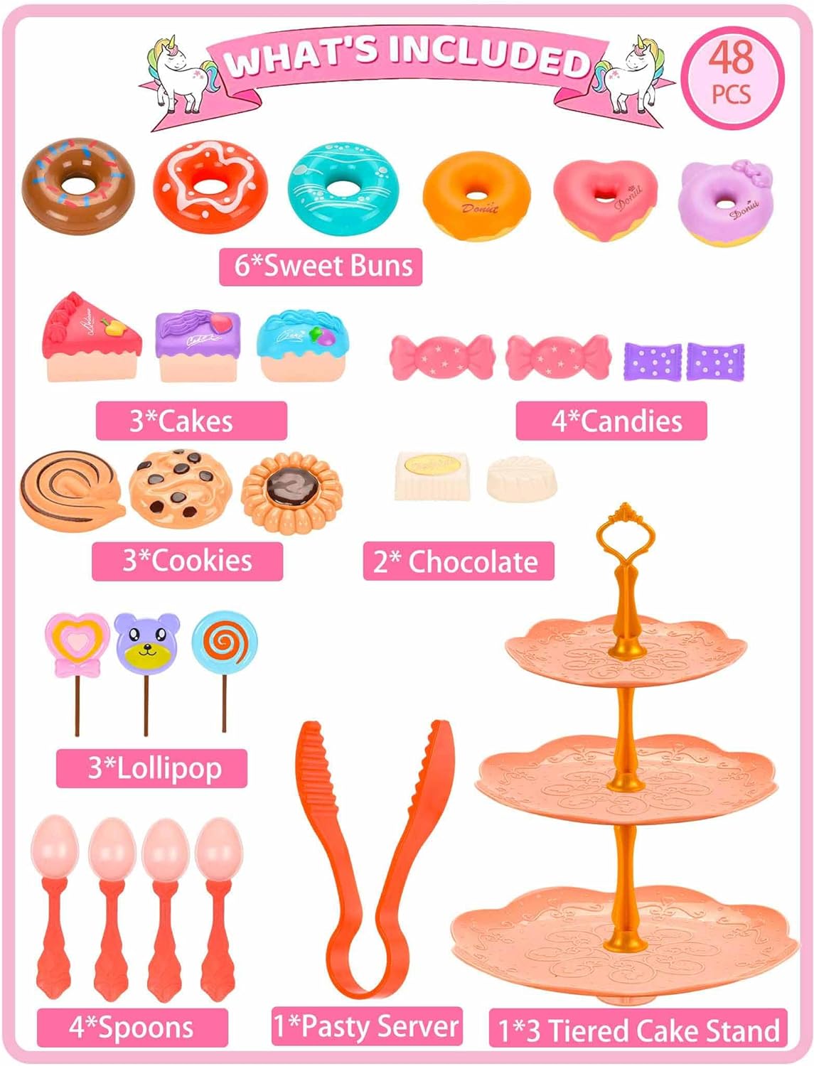 Toy Distributor China Kitchen Toys Pretend Play Preschool Metal Afternoon Tea Food Card Toy Tea Party Set for Girl - Image 10