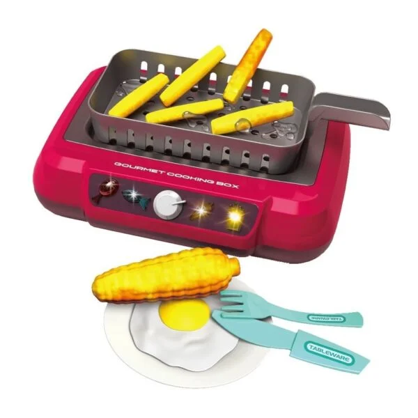 Wholesale Toy Supplier Miniature Gourmet Cooking Box Simulator Mini Kitchen Toys Real Cooking Tools Set For Kids - Image 3