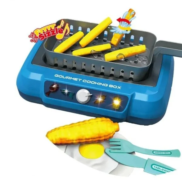 Wholesale Toy Supplier Miniature Gourmet Cooking Box Simulator Mini Kitchen Toys Real Cooking Tools Set For Kids - Image 6