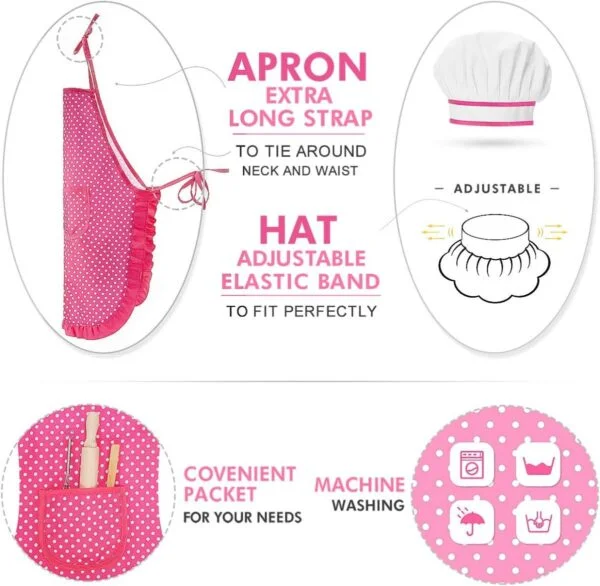 Large Volume Toy Orders 11 Pieces Baby Children Coton Apron Kitchen Cake Baking Cooking Tools Kitchen Toys - Image 9