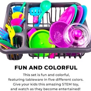 Bulk Pricing Toys 28 Pieces Lightweight plastic Durable Easy Clean Educational Kids Kitchen Set Toy Accessories For Children Learning - Image 26