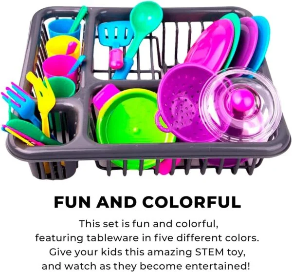 Bulk Pricing Toys 28 Pieces Lightweight plastic Durable Easy Clean Educational Kids Kitchen Set Toy Accessories For Children Learning - Image 15
