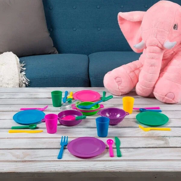 Bulk Pricing Toys 28 Pieces Lightweight plastic Durable Easy Clean Educational Kids Kitchen Set Toy Accessories For Children Learning - Image 18