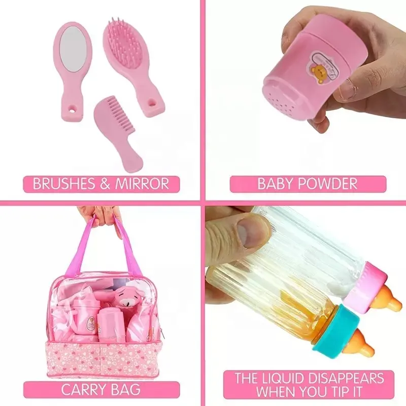 30 Piece Baby Doll Care Accessories Pretend Play Set Toy - Image 5