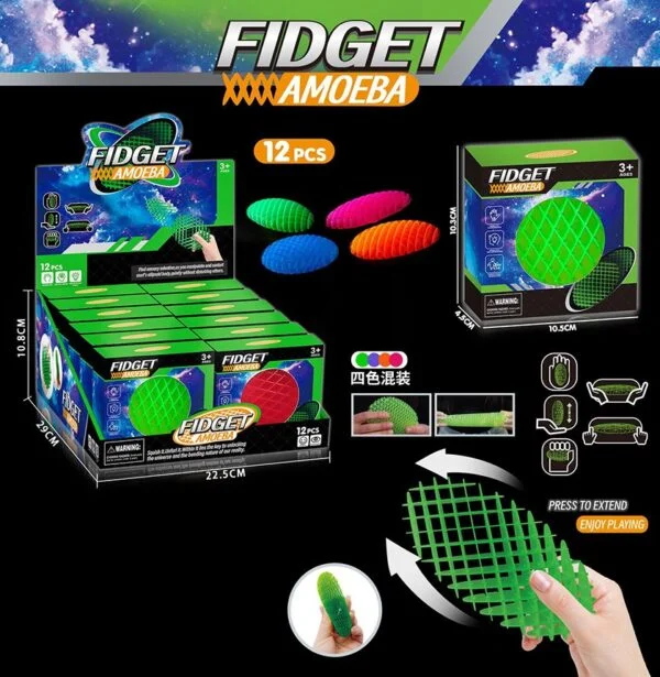 Toy Wholesaler China Tik Tok Stress Relief 3D Elastic Fidget Toy 3D Fidget Worm Toy - Image 15
