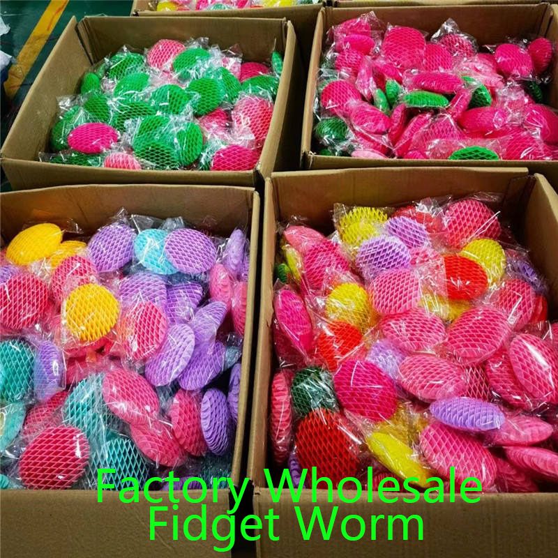 Toy Wholesaler China Tik Tok Stress Relief 3D Elastic Fidget Toy 3D Fidget Worm Toy - Image 16