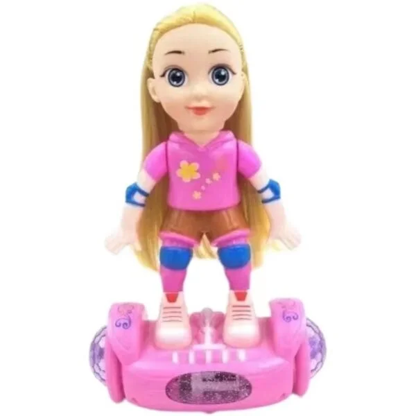 Toy Supplier China Hot Selling B/O Balance Doll Fashion Lovely Battery Operated Doll Balance Car Doll Toy with Music And Light - Image 3