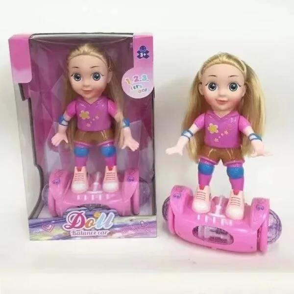 Toy Supplier China Hot Selling B/O Balance Doll Fashion Lovely Battery Operated Doll Balance Car Doll Toy with Music And Light - Image 9