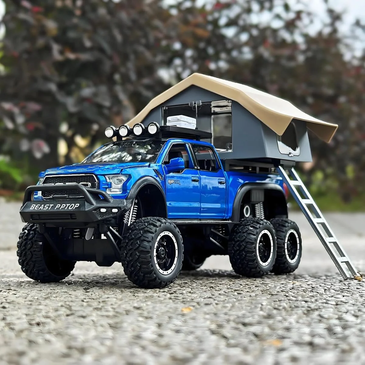 Toy Exporter China 1:24 Raptor F150 Big Wheel Alloy Diecast Car Model with Sound Light Pull Back Car Toys - Image 11