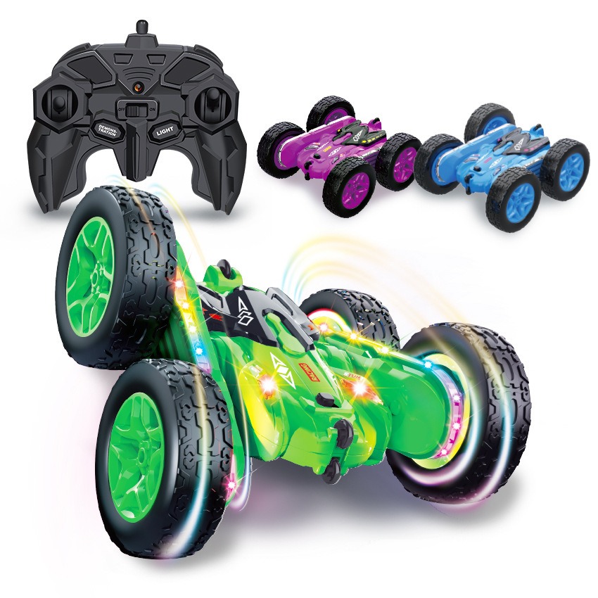 China Toy Distributor 4WD Remote Control Toy Stunt Car 3 Colors Rc Stunt Car Rotation 360 Remote Control Car with Strip Lights - Image 13