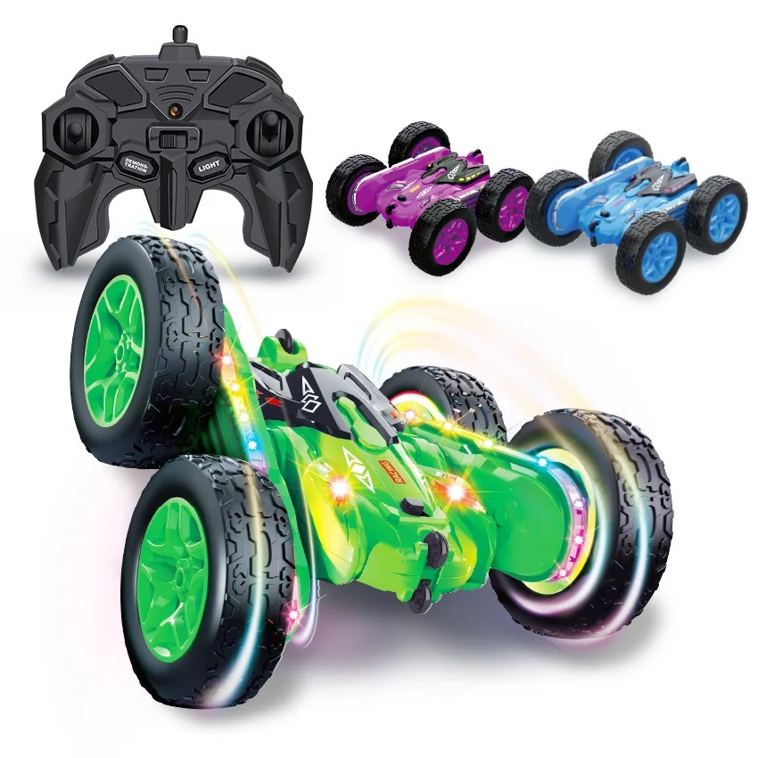 China Toy Distributor 4WD Remote Control Toy Stunt Car 3 Colors Rc Stunt Car Rotation 360 Remote Control Car with Strip Lights - Image 14