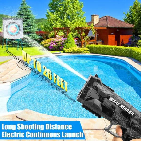 Best Toy Prices China Electric High-Speed Water Gun High-Capacity Water Storage Tank Glock Pistol Kids Summer Shooting Toy Outdoor Game - Image 9