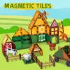 China Toy Factory 26Pcs Farm Series 7.5cm Magnetic Tiles Fun and Educational Magnetic Blocks - Image 20