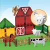China Toy Factory 26Pcs Farm Series 7.5cm Magnetic Tiles Fun and Educational Magnetic Blocks - Image 21