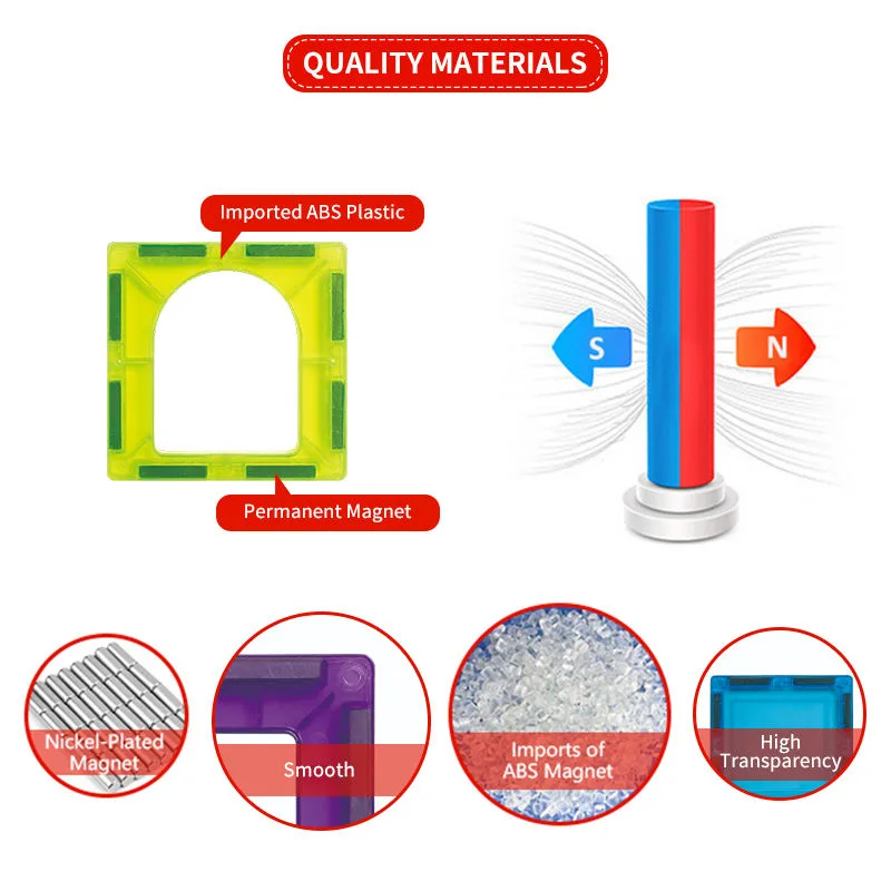 Toy Manufacturer China Toddler Kids Educational Toys 3D DIY Magnet Blocks Set Clear Magnetic Building Block Tiles For Children - Image 11