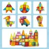 Toy Manufacturer China Toddler Kids Educational Toys 3D DIY Magnet Blocks Set Clear Magnetic Building Block Tiles For Children - Image 23