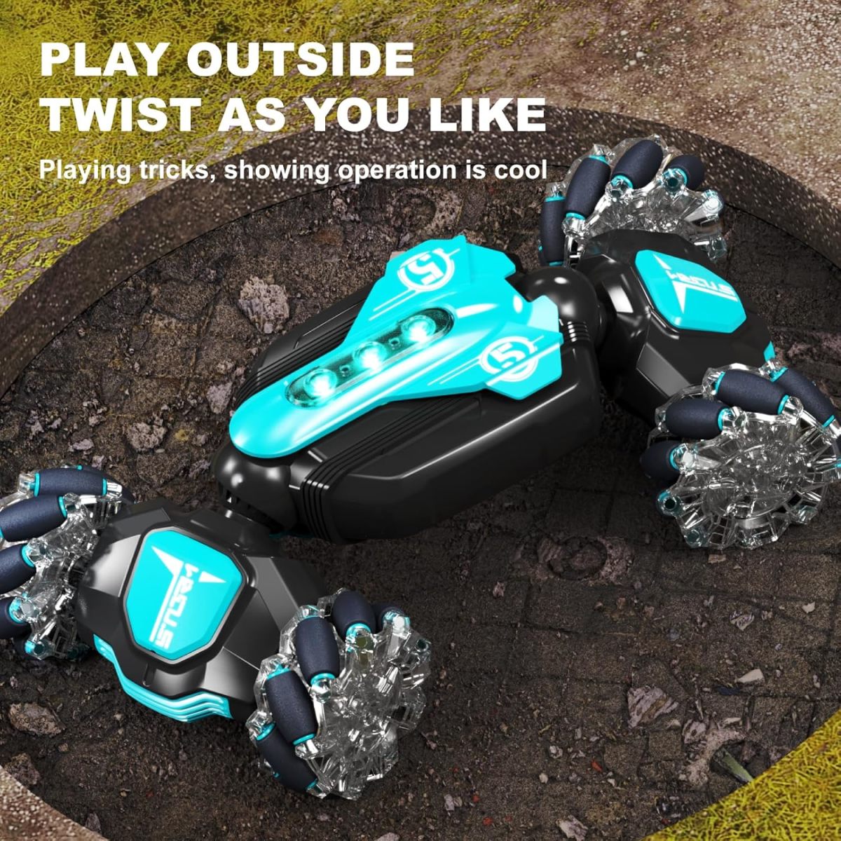 Toy Distributor China 2.4Ghz Gesture Sensing RC Stunt Car 360 Rotating 4WD Racing Feature Charger Included Transformable Car Toys - Image 3