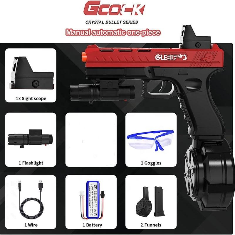 New Soft Bullet Orbee Blaster Toy Gun G Lock 3 Clip Splatter Gel Soft Bullet Blaster Toy Gun for Kids - Image 5