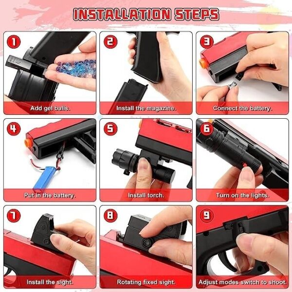 New Soft Bullet Orbee Blaster Toy Gun G Lock 3 Clip Splatter Gel Soft Bullet Blaster Toy Gun for Kids - Image 8