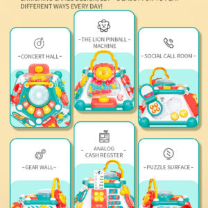 Best Toy Prices China Baby Early Learning Multi-function Puzzle Hexahedron Game Kids Educational Activity Cube Musical Toddlers Toys - Image 17