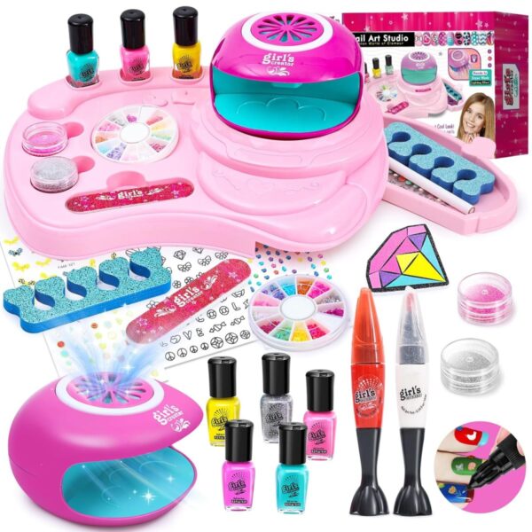 Export Quality Toys Factory Wholesale High Quality Makeup Sets Diy Nail Toy For Girls Play Make Up Kit Girls Toys - Image 2