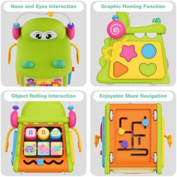 Baby Early Educational Toys Multi-functional Crocodile Polyhedron Seven-sided Drum Story Machine Xube for Baby Toy - Image 10