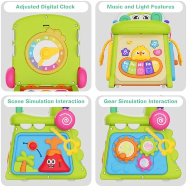 Baby Early Educational Toys Multi-functional Crocodile Polyhedron Seven-sided Drum Story Machine Xube for Baby Toy - Image 12