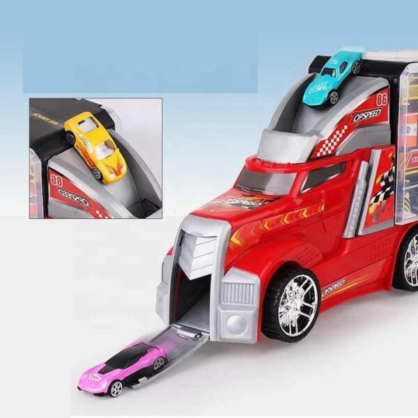 Toy Distributor China Construction Die Cast Metal Alloy Small Car Diecast Carrier Friction Vehicles Toy Truck - Image 6