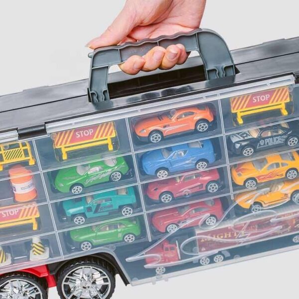 Toy Distributor China Construction Die Cast Metal Alloy Small Car Diecast Carrier Friction Vehicles Toy Truck - Image 10