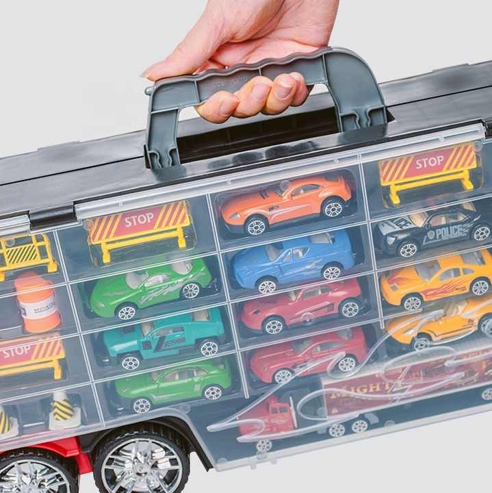 Toy Distributor China Construction Die Cast Metal Alloy Small Car Diecast Carrier Friction Vehicles Toy Truck - Image 9